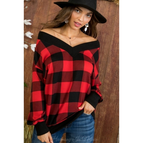 Buffalo Plaid Top - Picture 3 of 10